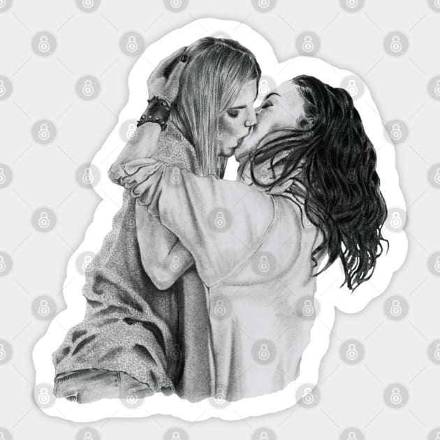 Carmilla - Hollstein Pencil Fanart Sticker by CriSan